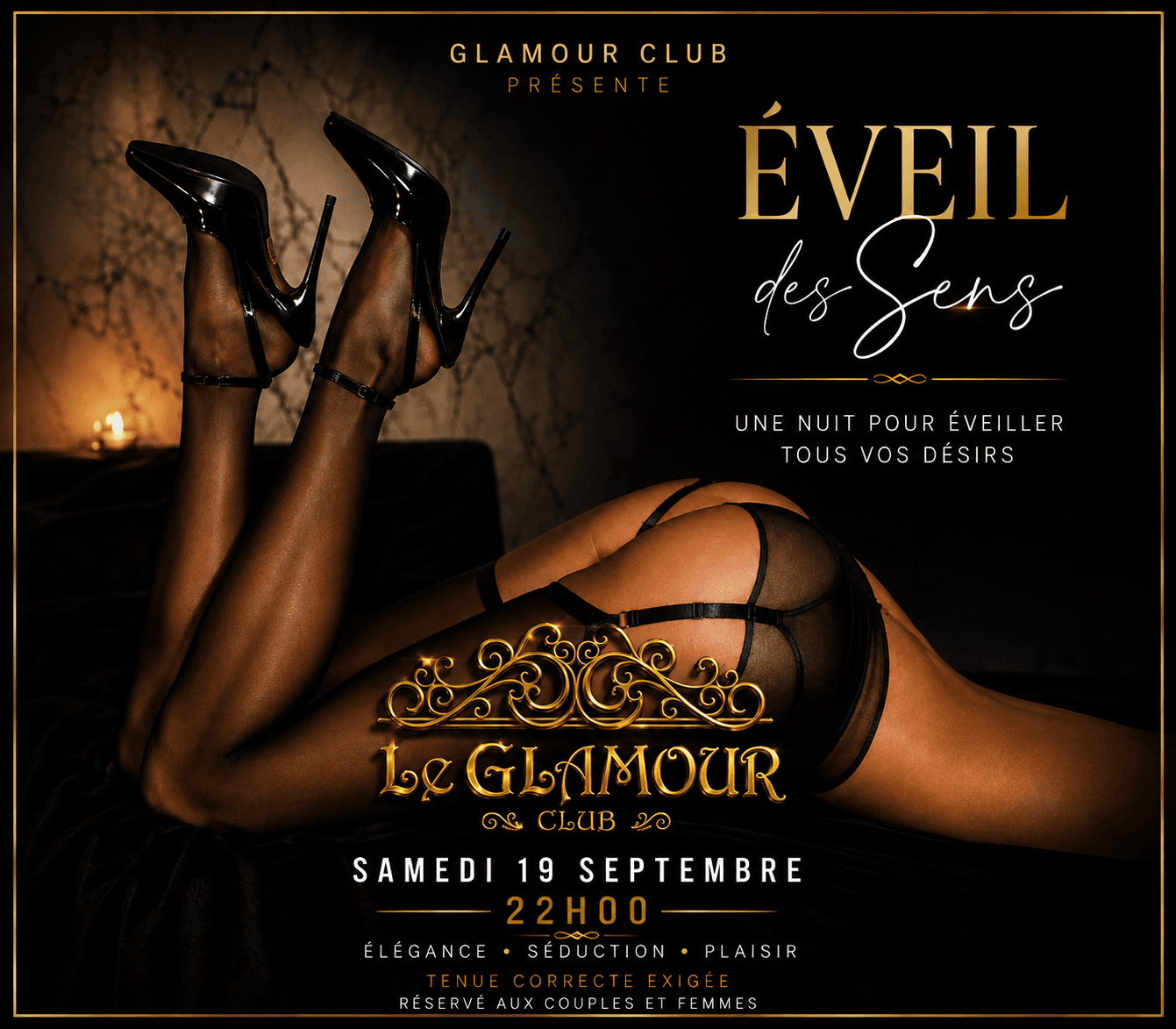Soirée Éveil des Sens du Glamour Club